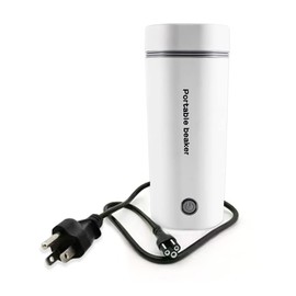 Mingzhe Hervidor eléctrico portátil para Agua hirviendo 350ML Vaso de Viaje Hervidor de té Hervidor de Agua Caliente Acero Inoxidable Apagado automático para Hacer té Café Leche para bebés