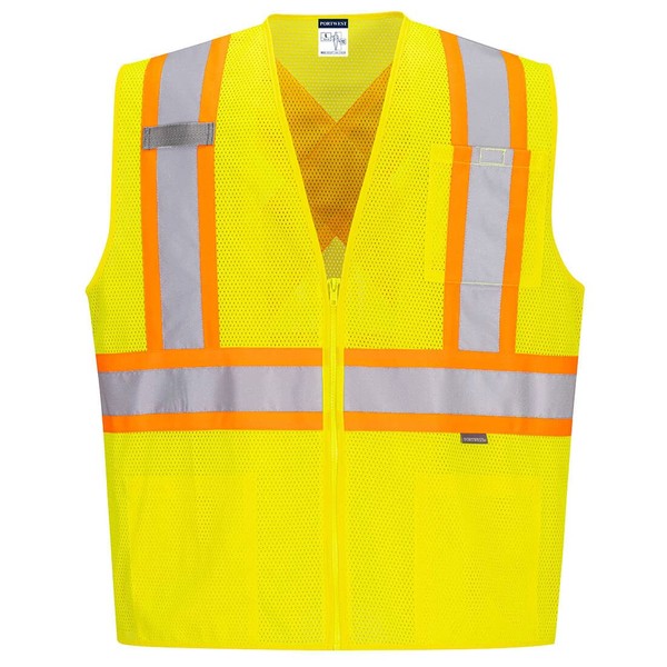 Portwest CA101 Hi Vis Reflective Safety Construction Vest Yellow, Medium
