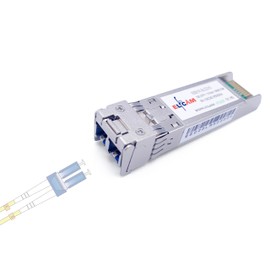 Elfcam® - 10Gb SFP+ Fiber Optic Transceiver Module, LC/UPC DM Connector (OS2), 10GBase-LR SFP+ Module 1310nm, Freebox Ultra Compatible