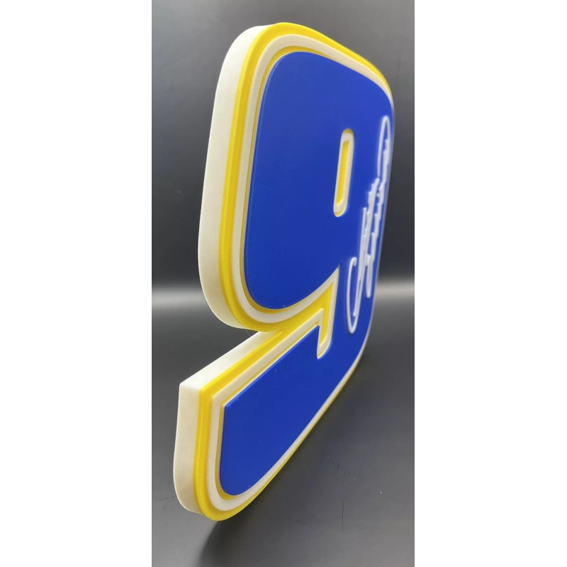 Chase Elliott 9 Logo Sign Display | 3D Wall Desk