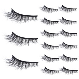 MERRYHAPY 20 Pairs Curly Eyelash Extensions Natural Look Lashes Lashes Bulk Lash Strips