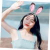 SAFIGLE Plush Rabbit Ear Headband Lovely Hair Accessories for Costume