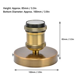 Vintage E26 E27 Lamp Holder, Ceiling Lamp Holder, Vintage E26 E27 Lamp Holder, Ceiling Lamp Holder with Accessories for Kitchen, Bedroom, Living Room, 100-240 V (Golden Patina)