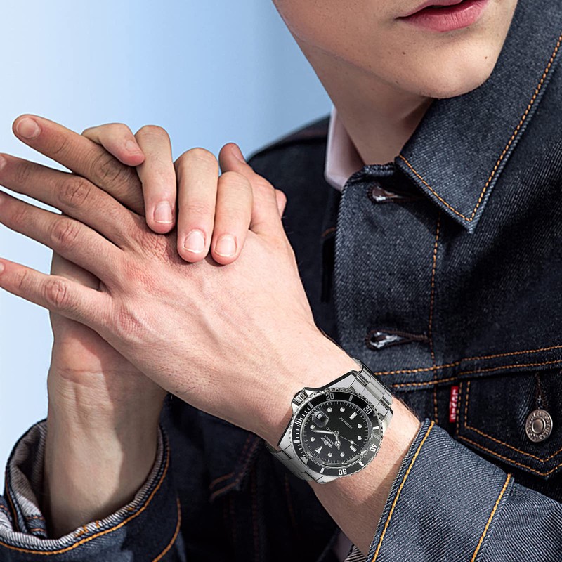 Men Automatic Mechanical Watches Winner Luxury Brand Full Steel Waterproof