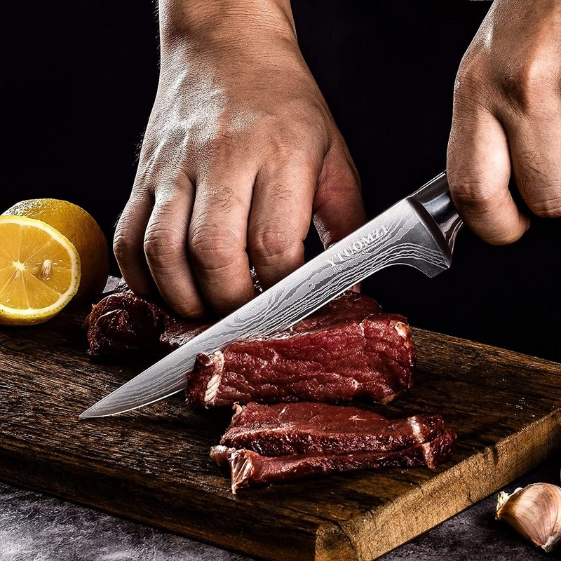 Ytuomzi Boning Knife 6-inch High Carbon German Steel Flexible Fillet