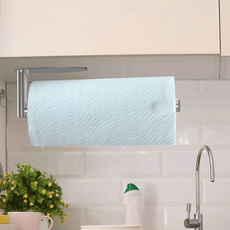 Paper Towel Holder Under Cabinet Brushed Nickel Wall Mount Paper