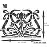 Iris Stencil - 25.5 x 16.5 cm (M) - Reusable