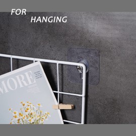 LAJAR 12pcs Adhesive Wall Screws Hanging Nails, Screw Stickers for Hanging Shelves, Shower, Kitchen (12mm)