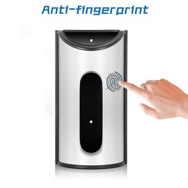 malmo Plastic Bag Holder for Grocery Bag Wall Mount, Kitchen Dining Laundry Room Trash Bag Storage Dispenser, Smudge-Proof Anti-Fingerprint Stainless Steel, Silver