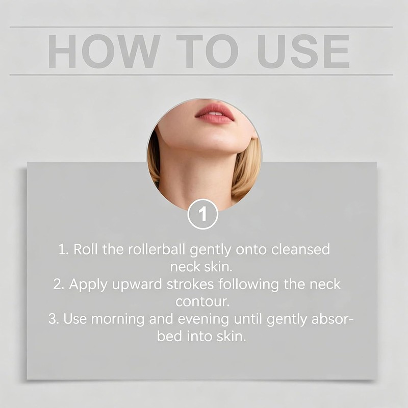 Softanas Hydrating Neck Cream – Moisturizing Roller Neck Cream, Gentle
