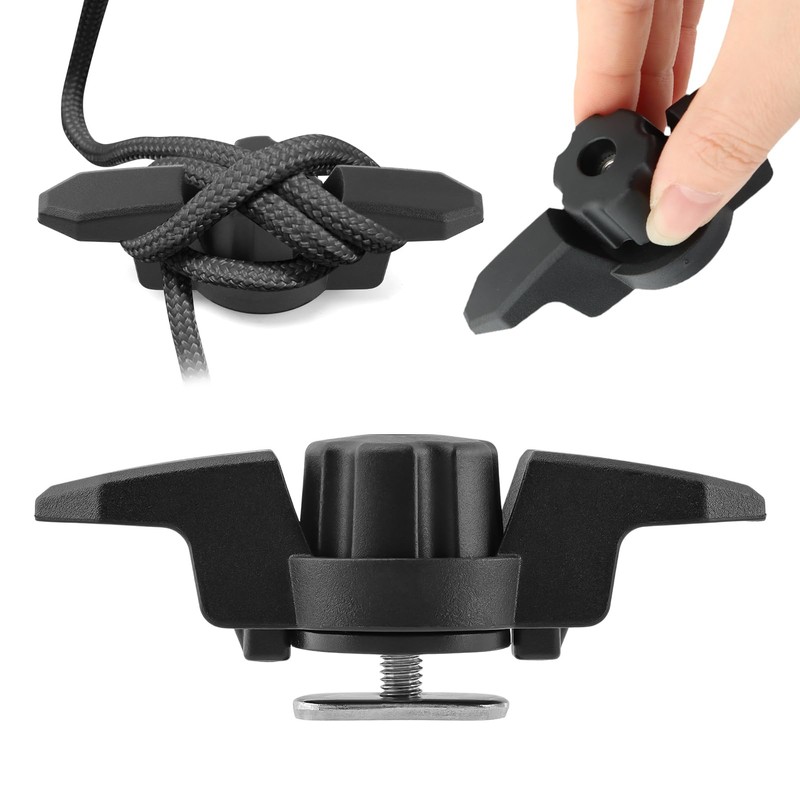 NOWHYX Kayak Anchor Cleat, 2Pcs Line Cleat for Kayak Track