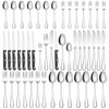 MYDEAR Cubiertos de Acero Inoxidable, 24/48piezas Opcional, con Cuchillo de