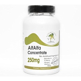 Alfalfa Concentrate 250mg ~ 100 Capsules - No Additives ~ Naturetition Supplements