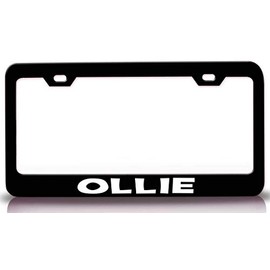 Custom Brother - Ollie Male Name Metal Car SUV Truck License Plate Frame Bl r15