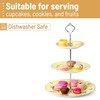 BTaT- 3 Tier Dessert Stand, Yellow, Afternoon Tea Stand, Porcelai