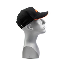 KTM Bike Industries Base Cap Black with Embroidered Logo in Orange