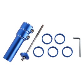 ZONADAH Bike Stem Riser Aluminum Alloy Bicycle Handlebar Extender Handlebar Extender Handlbar Stem Fork Extender 135mm Blue Bicycle Handlebar Extender