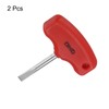 sourcing map 2pcs SL6 T-Handle Tip Slotted Screwdriver Magnetic Flat