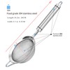 SUNWUKIN SUNWUKIN 304 Stainless Steel Fine Mesh Strainers for Kitchen,