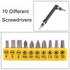 wirepool Double-Headed L-Shaped Socket Wrench Extension Handle Screwdriver 1/4'' Hex
