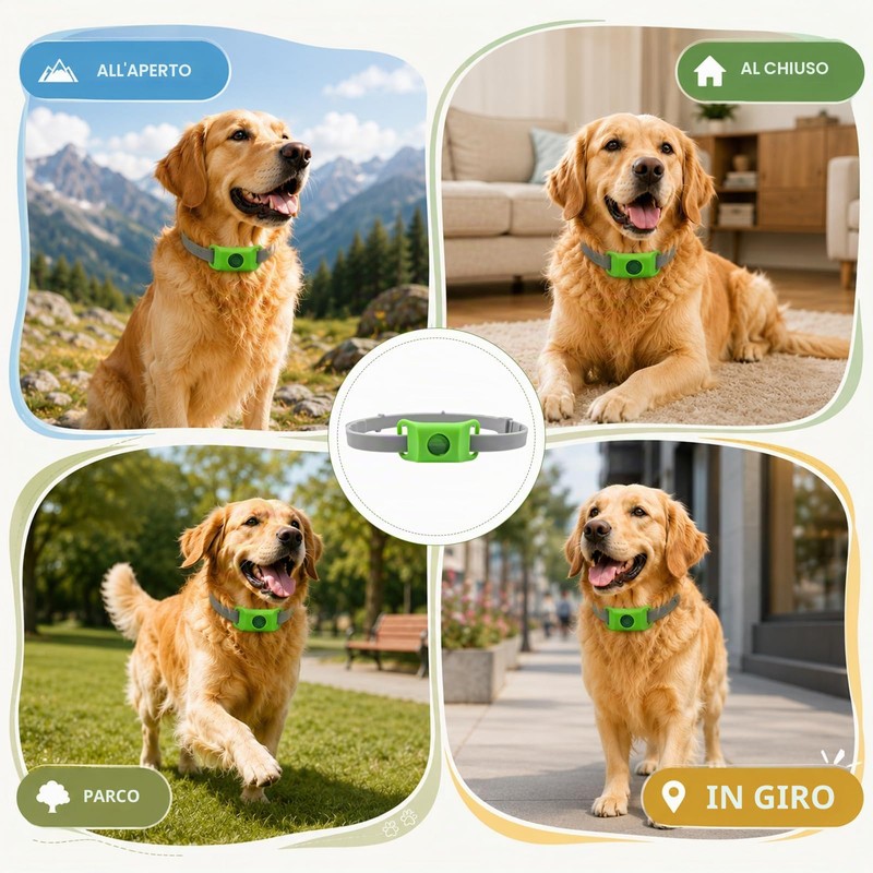 Collare Antiparassitario Cani Naturale - Ciondolo Repellente Pulci