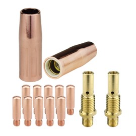 SÜA - MIG Gun Consumables Kit - Compatible with Lincoln/Magnum 100L & Tweco Mini #1 Guns - 35-50 Diffuser - Heavy-Duty Tip: 0.023'' - 21 Nozzle: 3/8''