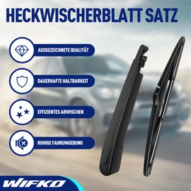Wifko Rear Windscreen Wiper Compatible with Hyundai Santa FE 2013-2018, Rear Windscreen Wiper, Car Rear Wiper Arm Windscreen Wiper Blade Set & Blade Windscreen Wiper