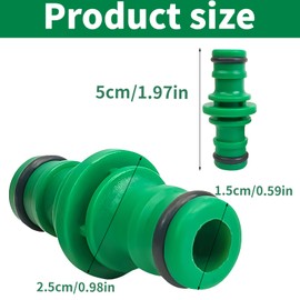 Cxryrzhe 8 Pcs Double Male Hose Connectors Leak-Proof & Durable Double Male Hose End Connector Hose Pipe Connectors for Garden Hose Tap and Garden Irrigation System