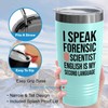 Forensic Teal Edition Ringneck Tumbler 20oz - I Speak Forensic