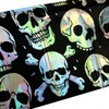New Halloween Horror Theme Laser Skull Tablecloth for Party Decoration - Laser Black Silver + 137x274CM 10ea