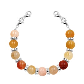 JunyiDIY Natural Jade Bracelet for Women | Handcrafted Crystal Jewelry | Perfect Anniversary Mother’s Day Gift for Moms Wives | Interchangeable Medical Bracelet