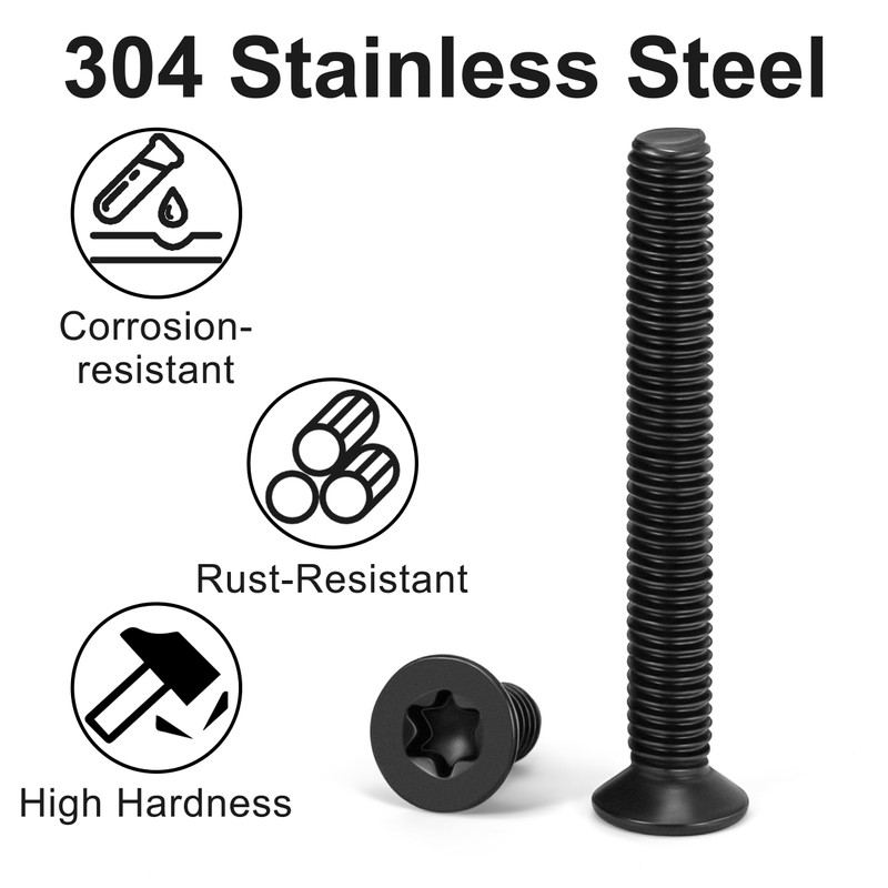 Tunejoy Pack of 20 M5 x 30 mm Countersunk Screws