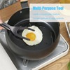 LIAMGUS Black Fried Egg Flipper, 2 in 1 Spatula, Egg