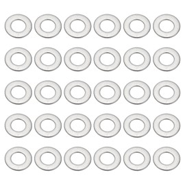 PATIKIL 304 Edelstahl-Flachdichtung, 100er Pack 1/6" ID x 1/3" OD x 0,02" Dicke Metall-Fender-Unterlegscheiben Kleine Unterlegscheiben für Schrauben Bolzen Sortiment