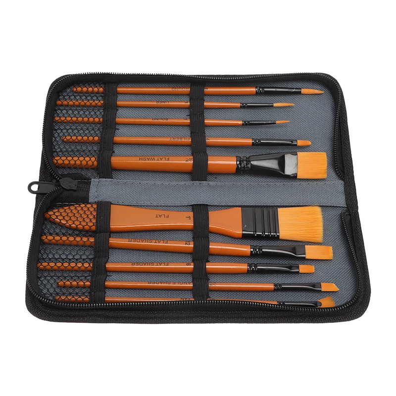 Oil Paint Brush Set Hand Tempered Ergonomic Handle Paint Brush