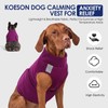 KOESON Reflective Dog Anxiety Vest, Adjustable & Breathable Thunder Jacket