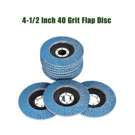 Timunr 4-1/2 Inch Flap Disc Zirconia 100 Pack 40 Grit Sanding Grinding Wheel Fit for Stainless Steel Metal