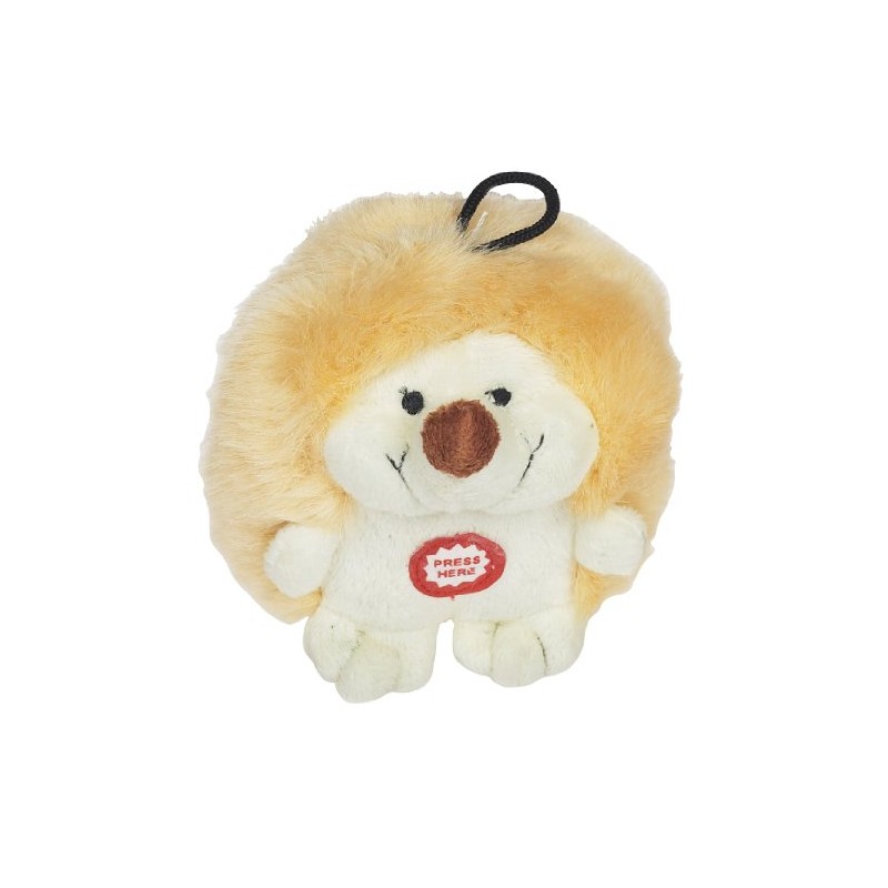 Pet Qwerks Plush Interactive Dog Toys - Chattering Hedgehog -