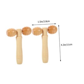 KOMBIUDA Hand Massager Tool Wood Facial Roller for Soreness Relief for Full Body Massage