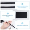 AHANDMAKER 25 Yards Black Braid Lace Trim Polyester Woven Fabric
