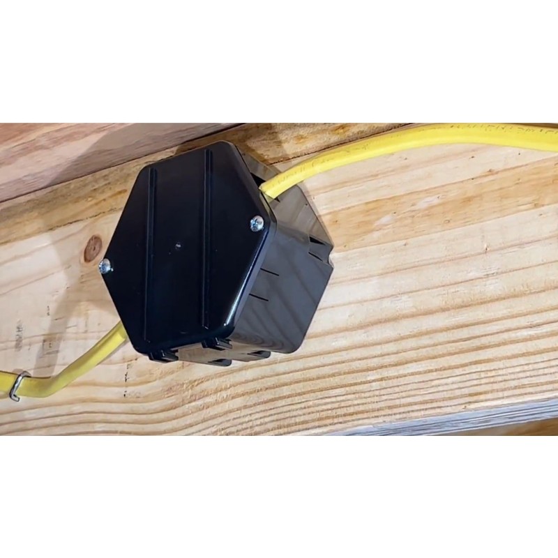 Rack-A-Tiers Open Splice Junction Box - Single, 5 Second Installation,