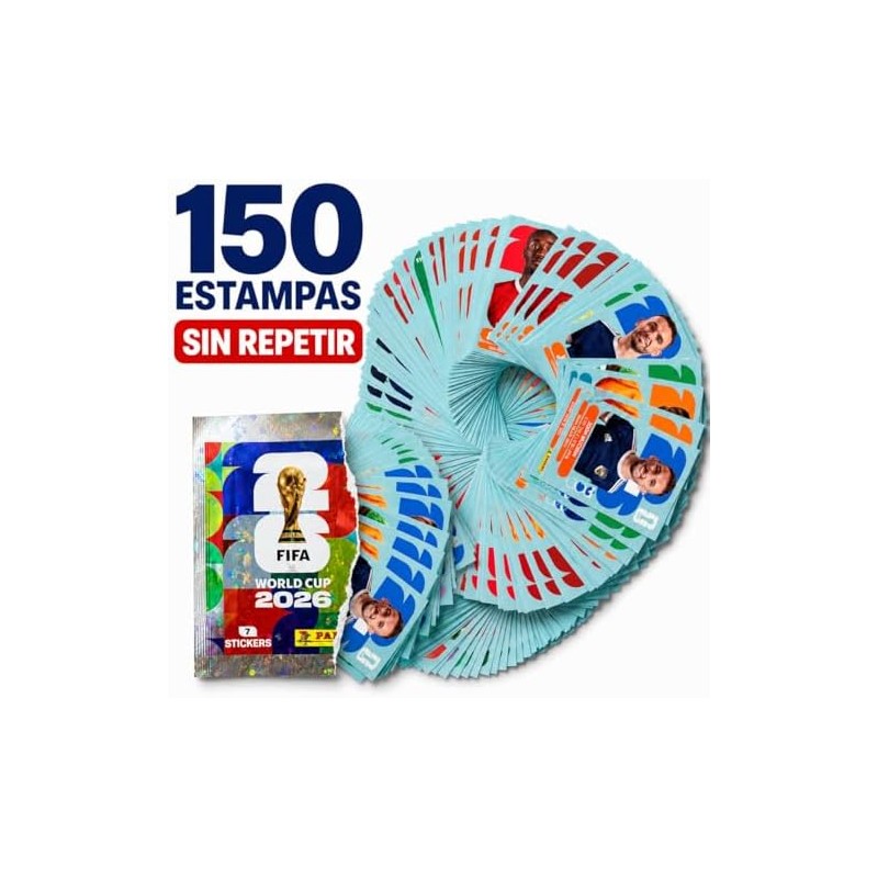 150 Estampas Panini Mundial FIFA World Cup 2026 Originales –