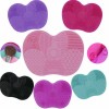 Unbranded Green-Silicone Makeup Brush Cleaner Pad Washing Scrubber Board Cleaning