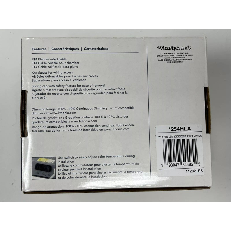 Lithonia Lighting NEW Lithonia Lighting 4 in. Selectable Color Temperature