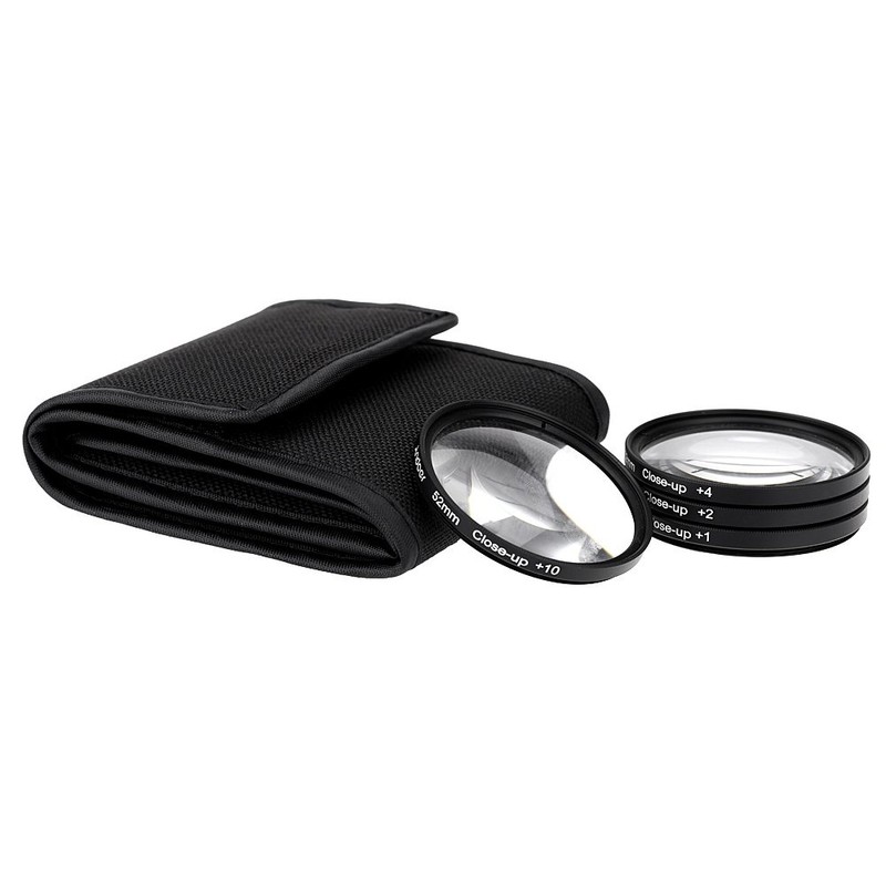 Andoer® 52mm Macro Close-Up Filter Set with Pouch Close-up Lens