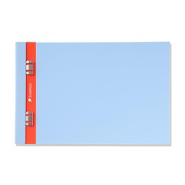SlideNote SN3SA5Y-PB Slide Notebook, A5 Horizontal, Pale Blue, PageBase, New Sensation Binder, 360° Expandable, Made in Japan, One-touch, Punchless, Holds 30 Copy Papers, Portable,