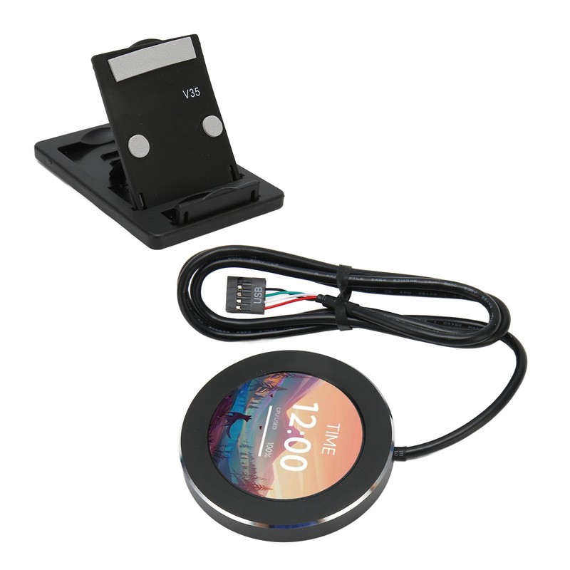 Liquid Cooler LCD Screen 2.1in IPS Round 480x480 Dimmable Multifunction