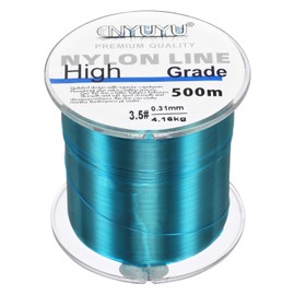 PATIKIL 547Yard/1640FT Nylon Fishing Line, 10Lb Monofilament String Wire Fluorocarbon Coated for DIY Craft Hanging Decoration, Sky Blue
