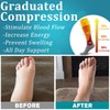 Bluemaple 6 Pack Copper Compression Socks for Women and Men