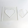 Heart Template, Clear Acrylic Template, Woodworking Router Template